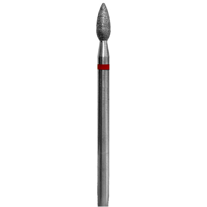 Фреза алмазная Свеча красная KRASS, 2.7х7.3 мм