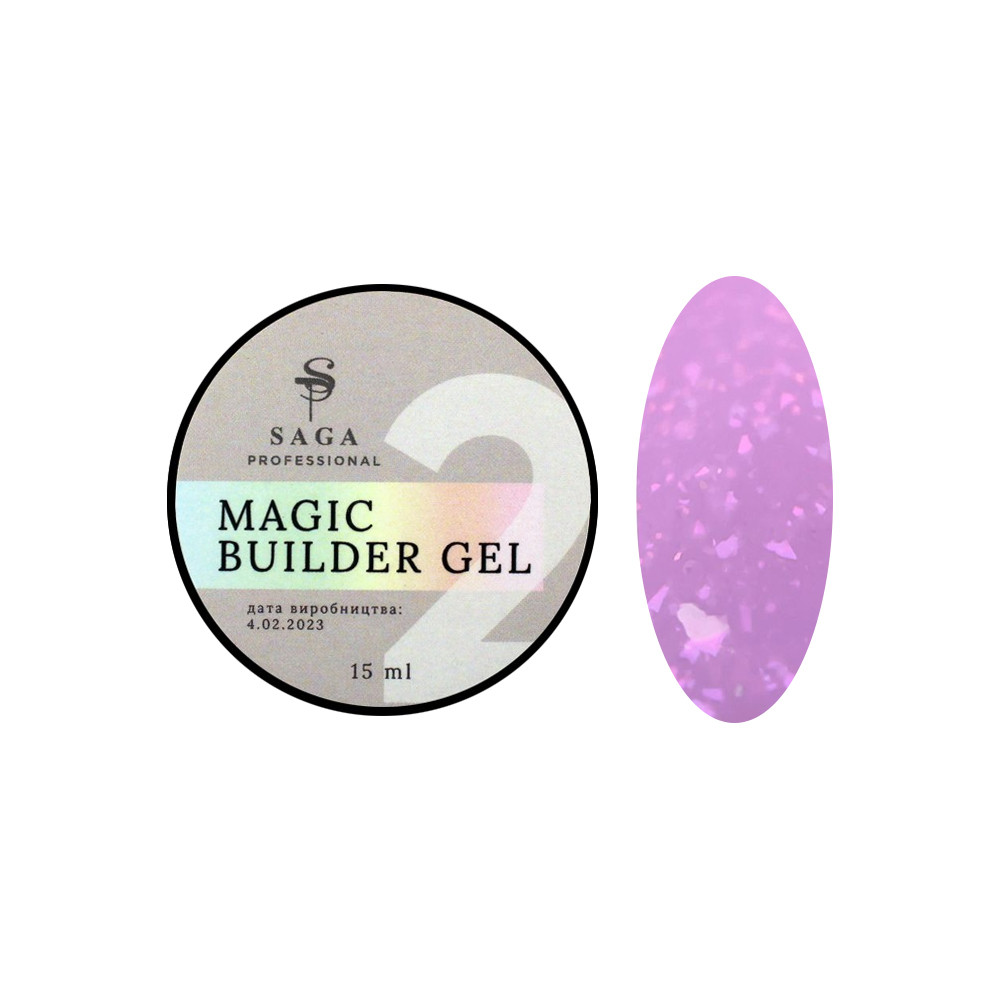 Будівельний гель Builder Gel Magic №2 Saga, 15 мл