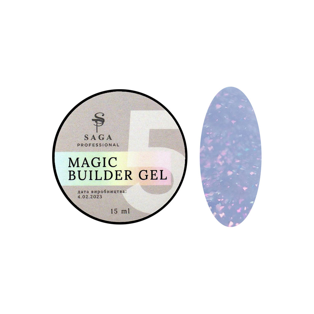 Будівельний гель Builder Gel Magic №5 Saga, 15 мл