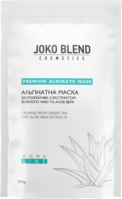 Альгінатна маска заспокійлива з екстрактом зеленого чаю та алое вера Joko Blend 100 г на beauty-prof.com Альгінатна маска заспокійлива з екстрактом зеленого чаю та алое вера Joko Blend 100 г
