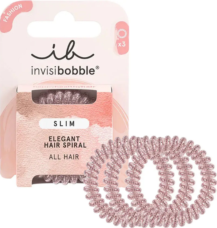 Резинка-браслет для волос SLIM Pink Monocle ТМ Invisibobble