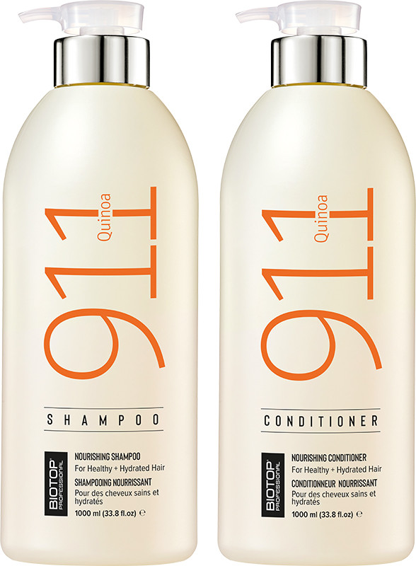 BIOTOP 911 Набір шампунь та кондиціонер Quinoa duo (1000 мл/1000 мл)  Фото 2 