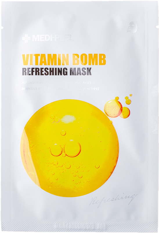 Тканинна маска для обличчя вітамінна з ніацинамідом MEDI-PEEL Vitamin Bomb Refreshing Mask, 25 мл
