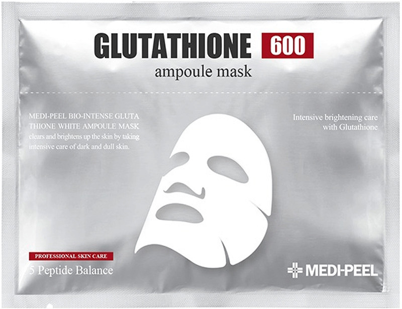 Тканевая маска для лица антиоксидантная с глутатионом и витаминами MEDI-PEEL Bio-Intense Glutathione White Ampoule Mask, 30 мл