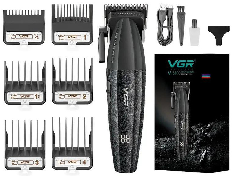 Машинка для стрижки аккумуляторная (6 насадок) Clipper V-640C VGR на beauty-prof.com Машинка для стрижки аккумуляторная (6 насадок) Clipper V-640C VGR
