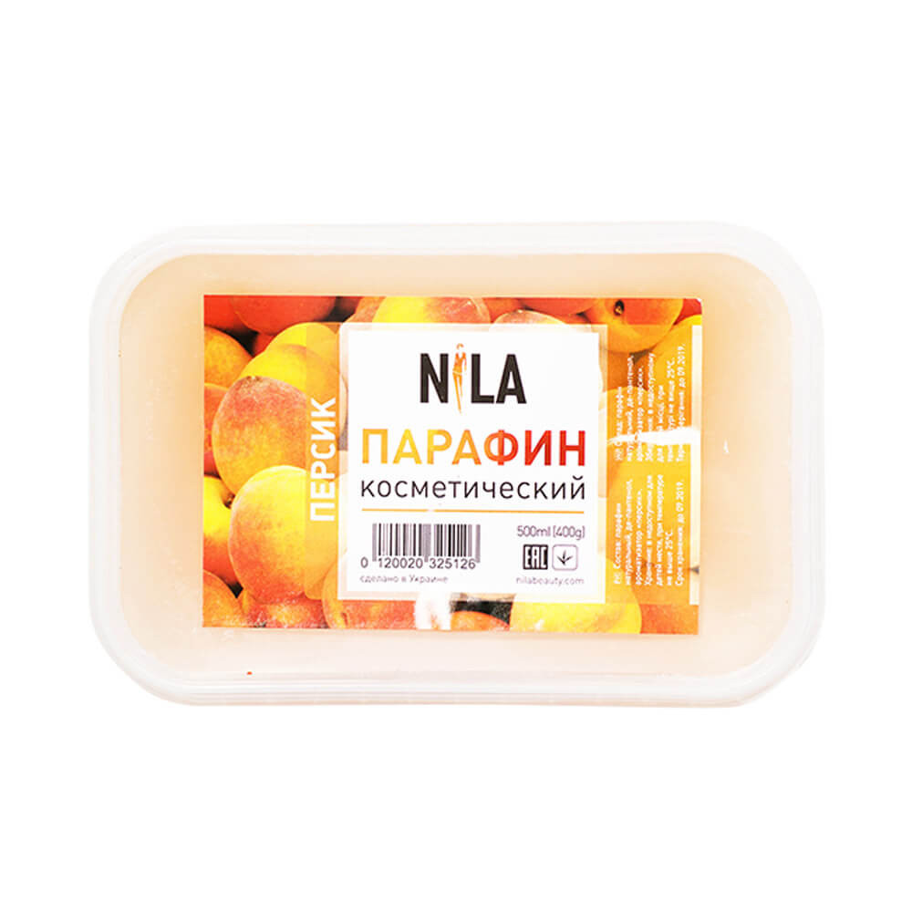 Парафін косметичний Персик Nila, 500 мл (400 гр)