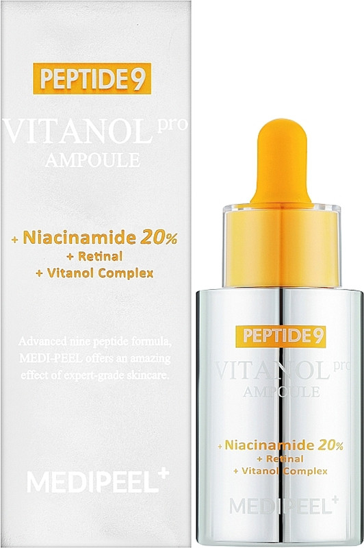 Сироватка антивікова з ніацинамідом 20% Peptide 9 Vitanol Ampoule PRO Medi-Peel 30 мл  Фото 2 