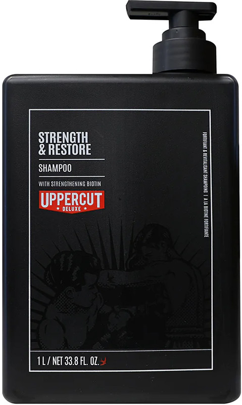 Шампунь укрепляющий Strength and Restore Shampoo Uppercut Deluxe, 1000 мл