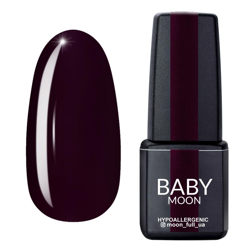 Гель-лак для ногтей Burgundy №10 Baby Moon, 6 мл