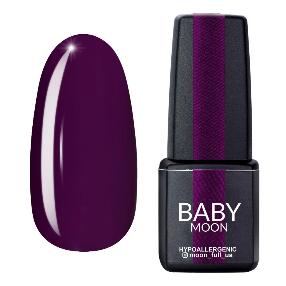 Гель-лак для ногтей Burgundy №12 Baby Moon, 6 мл