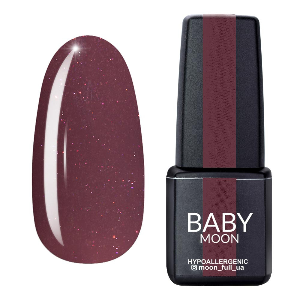 Гель-лак для ногтей Burgundy №13 Baby Moon, 6 мл