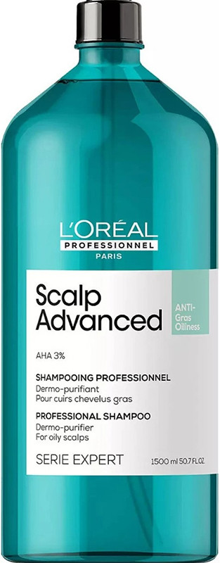Шампунь очищуючий для жирного волосся Scalp Advanced L’Oreal Professionnel Paris, 1500 мл