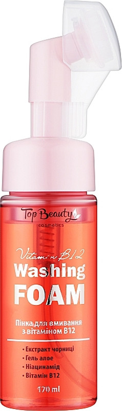 Пінка для вмивання з вітаміном В12 Top Beauty, 170 мл