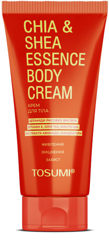 Крем для тіла екстра живлення Chia & Shea Essence Body Cream TOSUMI, 250 мл