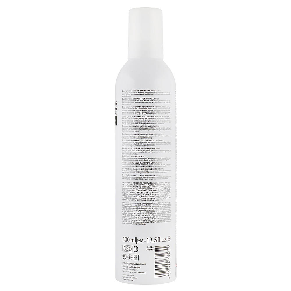 Піна для волосся нормальна фіксація Mousse Crystal 2 С:енко Style, 400 мл на beauty-prof.com Фото 2 Піна для волосся нормальна фіксація Mousse Crystal 2 С:енко Style, 400 мл Фото 2