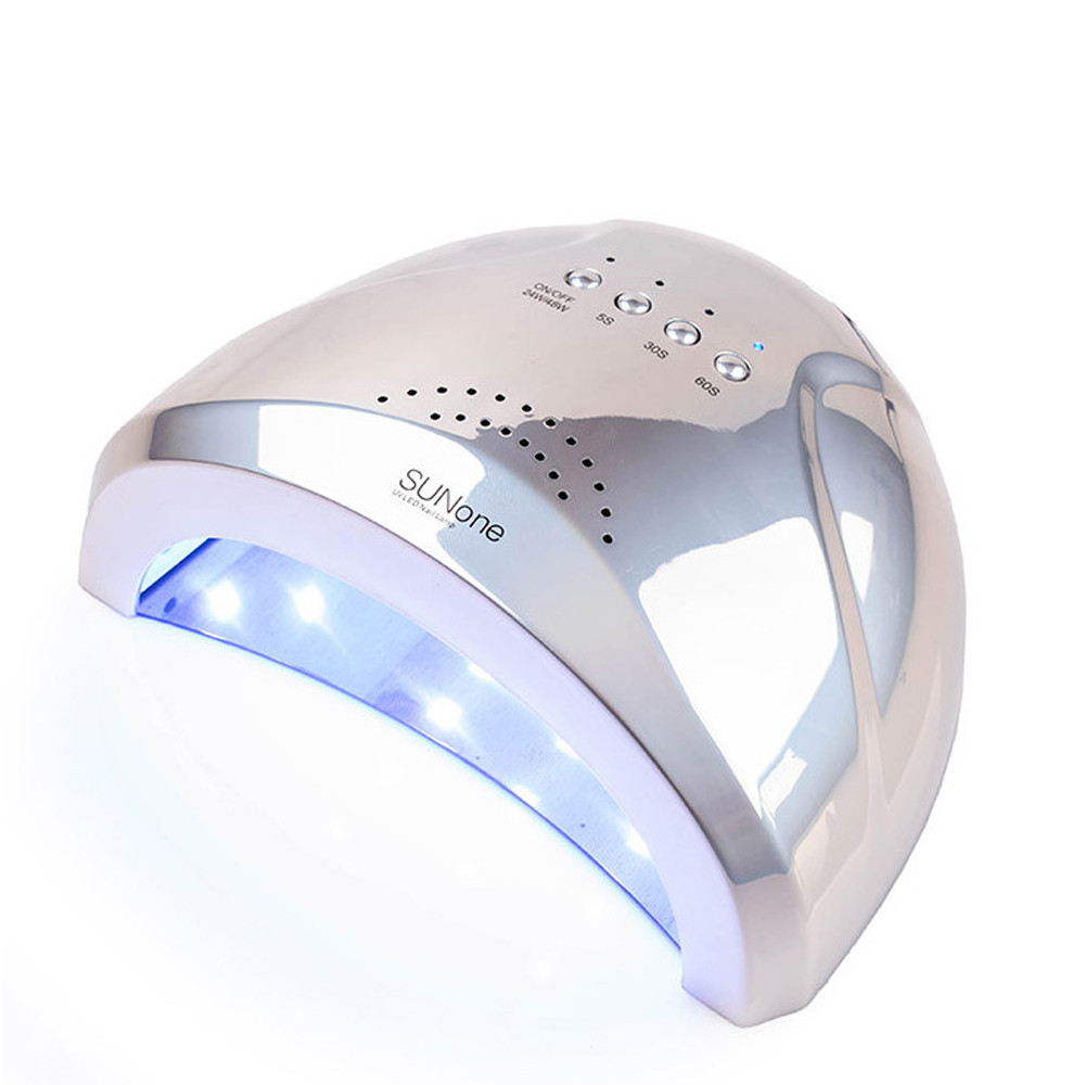 Лампа LED/UV SUN-1 (без дисплея) зеркально-серебряная, 48 Вт NP на beauty-prof.com Лампа LED/UV SUN-1 (без дисплея) зеркально-серебряная, 48 Вт NP