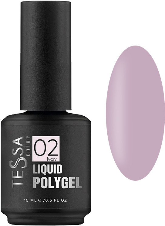 Рідкий полігель Liquid Polygel № 02 ivory Tessa, 15 мл