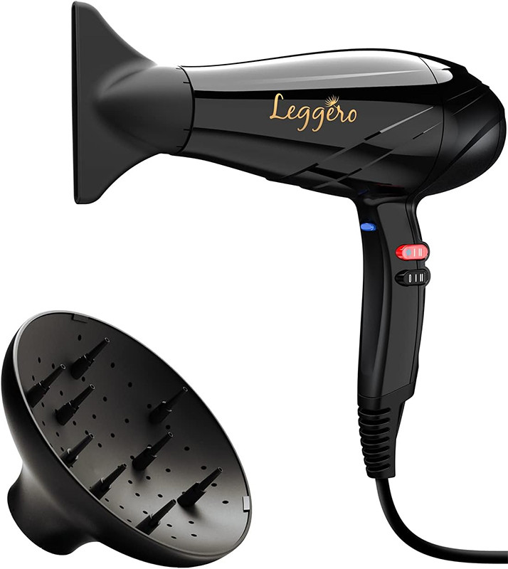 Фен для волоc GA.MA Leggero,2100W черный GH2004 на beauty-prof.com Фото 2 Фен для волоc GA.MA Leggero,2100W черный GH2004 Фото 2