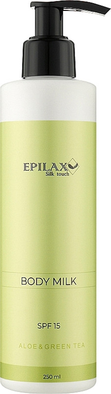 Молочко після депіляції SPF15 Алое & Зеленый чай Epilax, 250 мл
