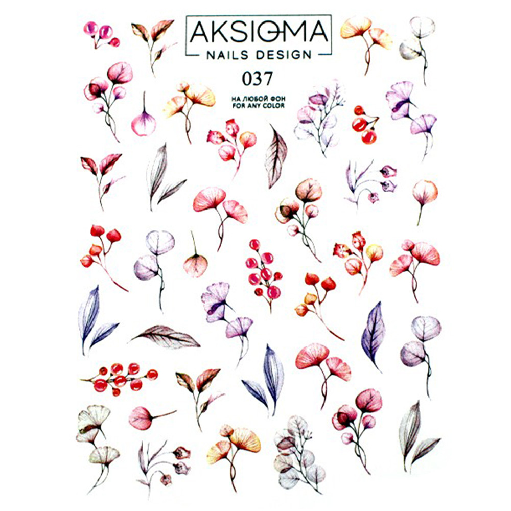 Слайдер-дизайн для нігтів 037 Aksioma