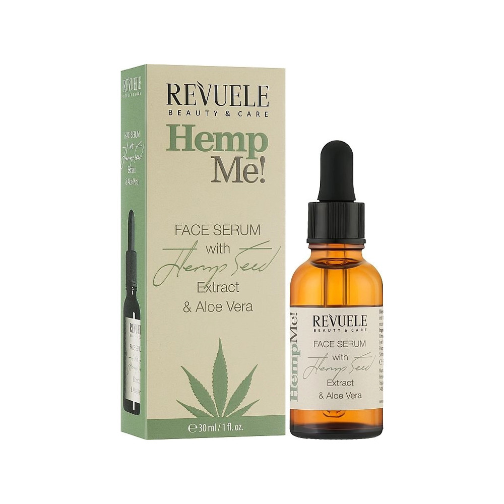 Сыворотка для лица увлвжняющая HEMP ME 30 мл Revuele
