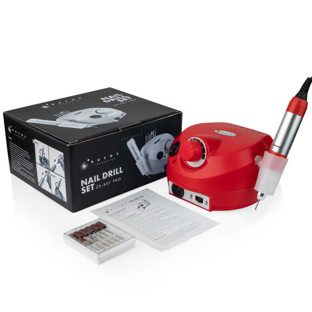 Фрезер для манікюру Bucos ZS-601 Pro Red  Фото 7 