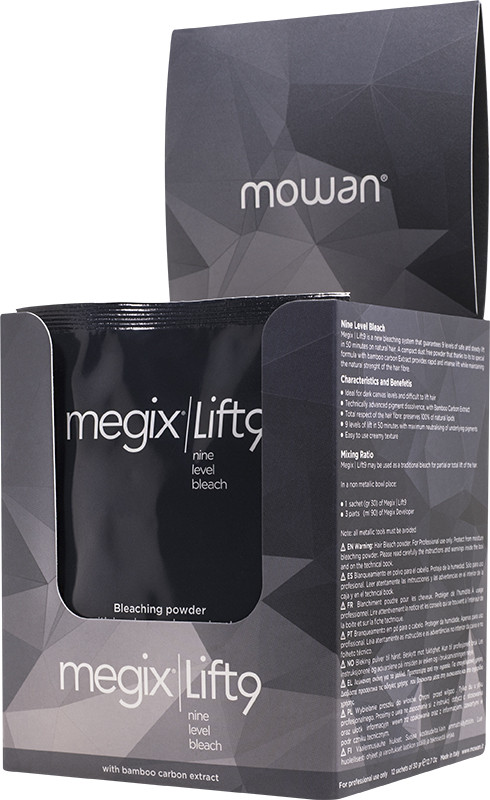 Порошок освітлювальний для волосся Lift 9 Megix Mowan, 12х30 г на beauty-prof.com Фото 2 Порошок освітлювальний для волосся Lift 9 Megix Mowan, 12х30 г Фото 2