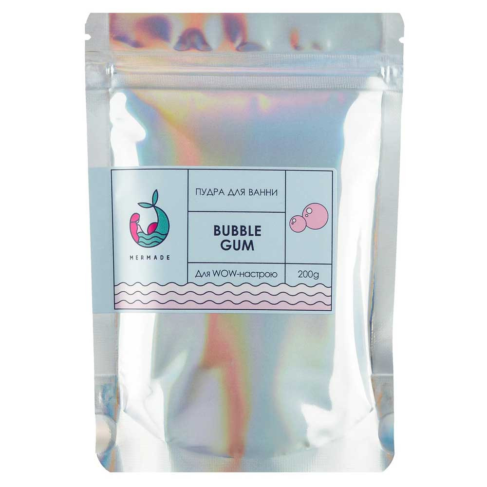 Пудра для ванної Bubble Gum Mermade, 200 гр на beauty-prof.com Пудра для ванної Bubble Gum Mermade, 200 гр