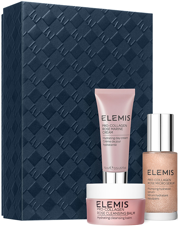 Тріо фаворитів ELEMIS для зволоження шкіри з Трояндою Pro-Collagen Rose Plumping Routine