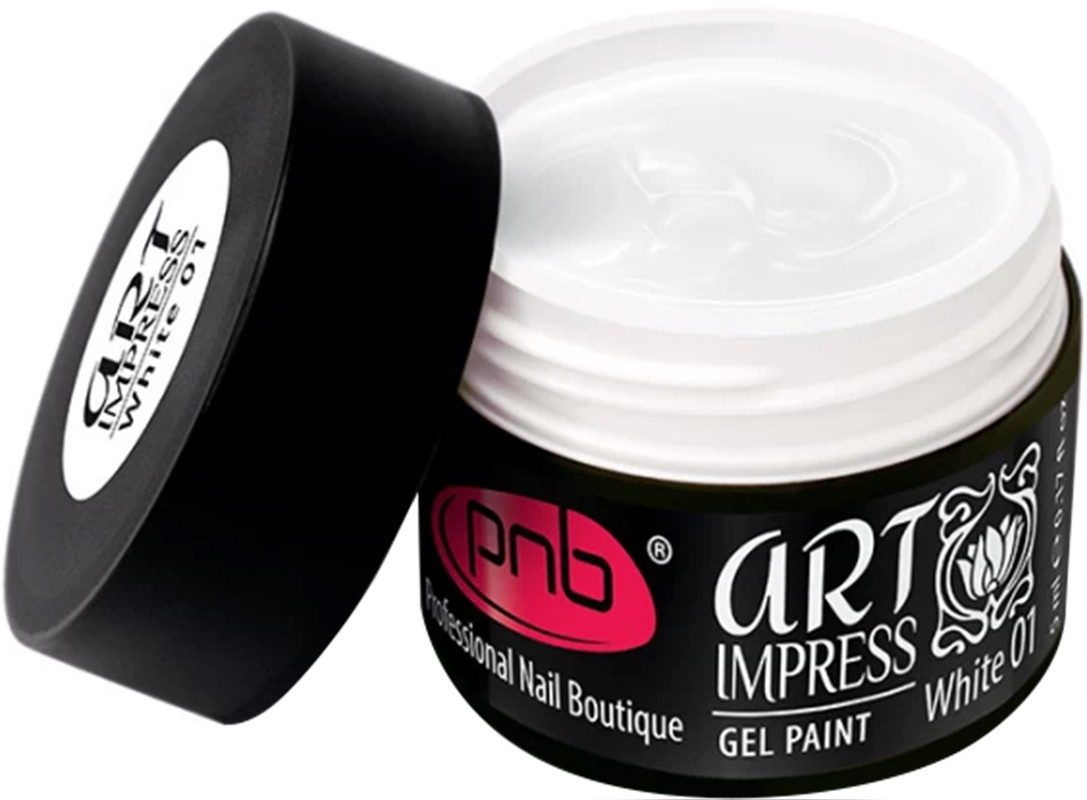Гель-фарба Арт Імпресс Art Impress gel paint white, PNB, 5 мл