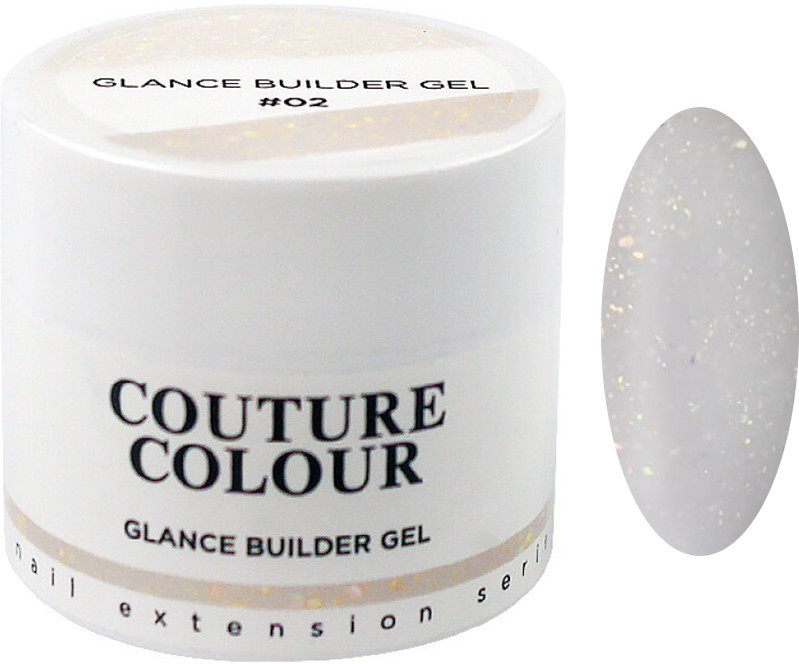 Гель для нарощування нігтів із шимером Builder Gel Glance 02, 15 мл