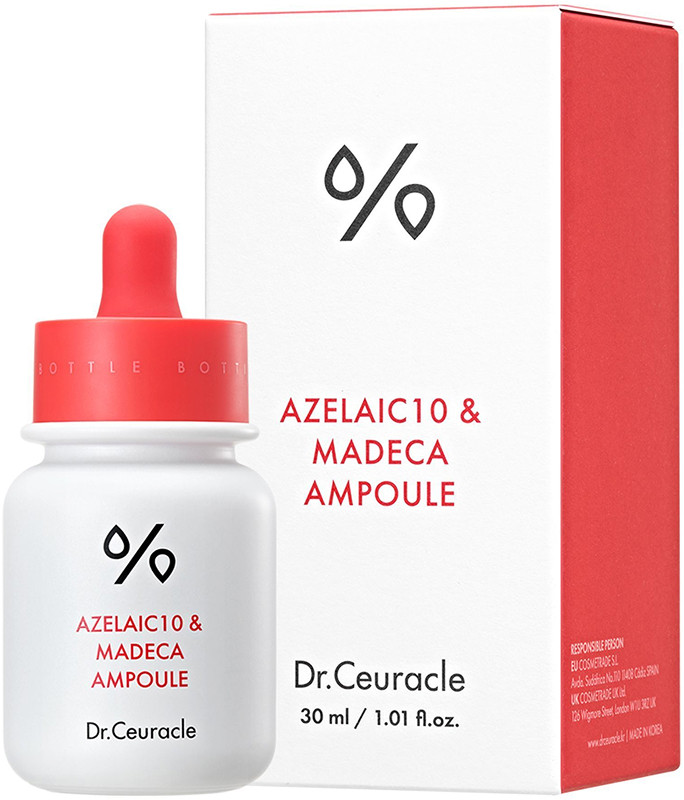 Сироватка з азелаїновою кислотою 10% та мадекасосидом Dr.Ceuracle Azelaic 10 & Madeca Ampoule, 30 мл на beauty-prof.com Сироватка з азелаїновою кислотою 10% та мадекасосидом Dr.Ceuracle Azelaic 10 & Madeca Ampoule, 30 мл