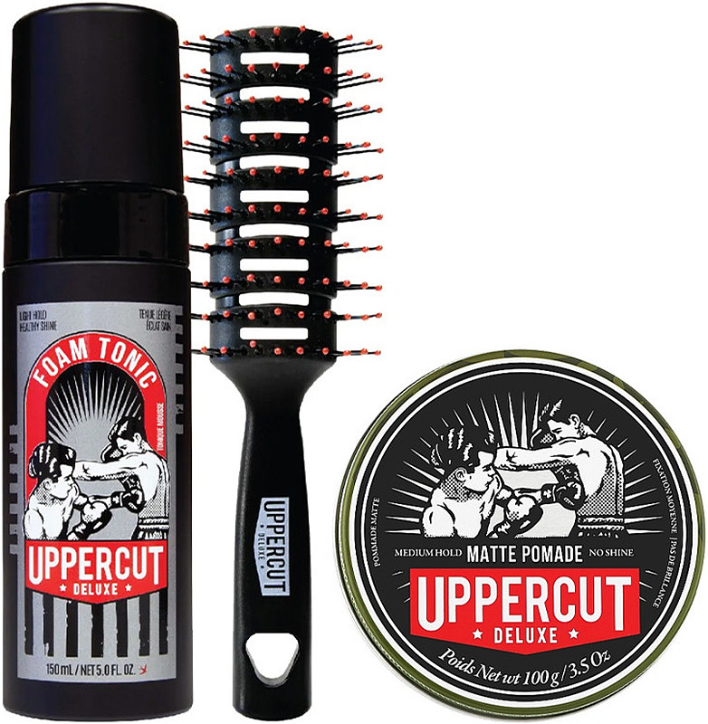 Набір для укладання волосся Matte Pomade Foam Tonic Trio Uppercut