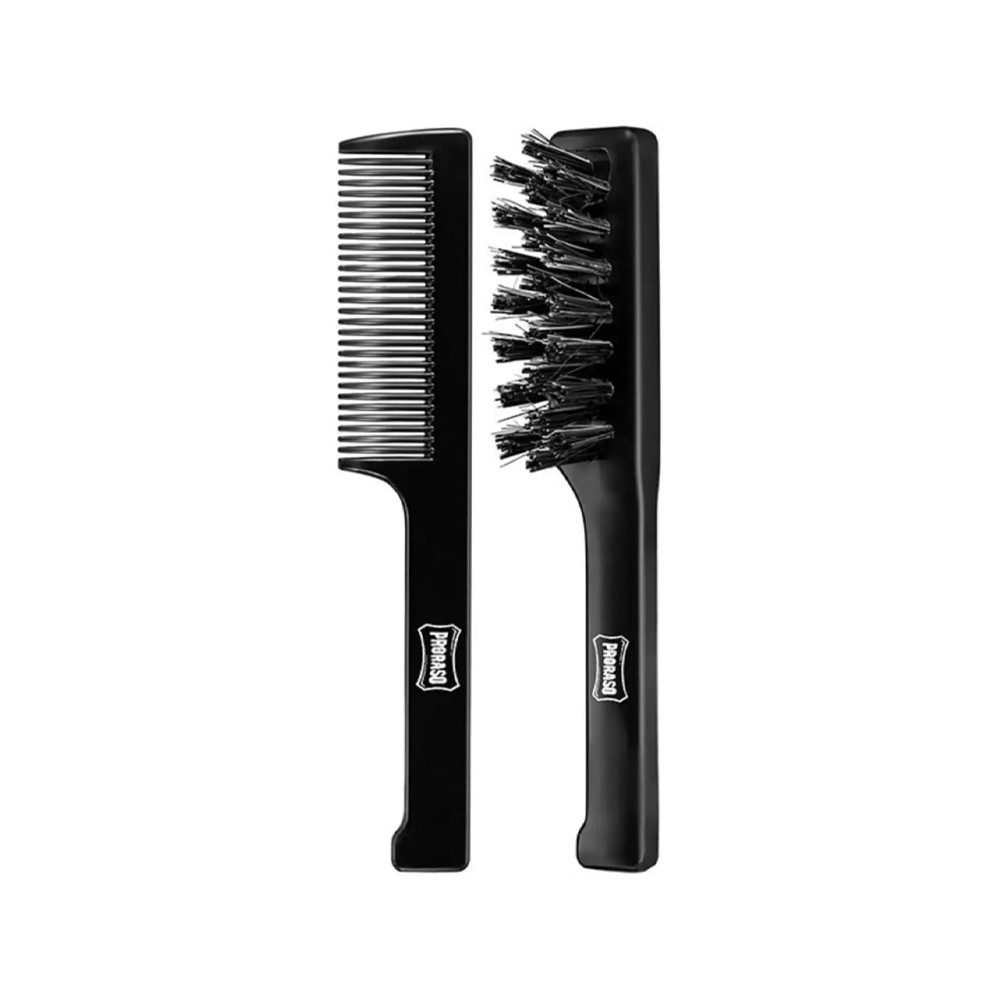 Набор для ухода за бородой Moustache Comb and Brush Proraso