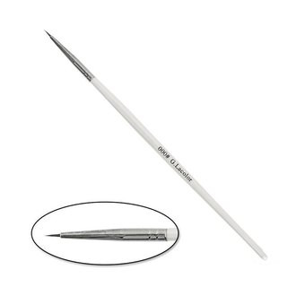 Пензлик для дизайну з білою ручкою 000 G. Lacolor