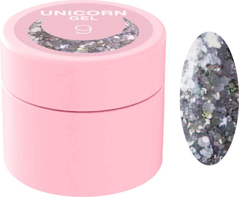 Блесточки для ногтей Unicorn Gel №9 Luna 5 мл