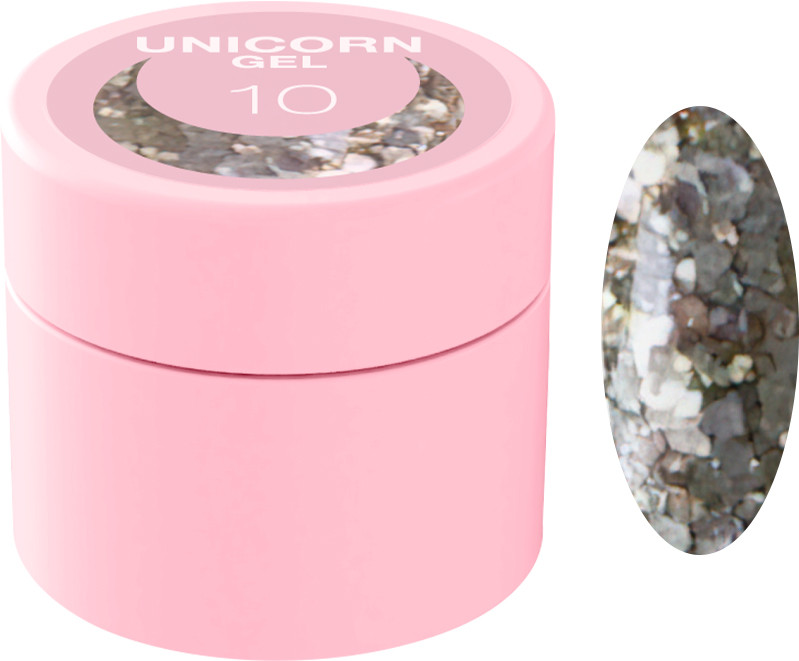Блискітки для нігтів Unicorn Gel №10 Luna 5 мл