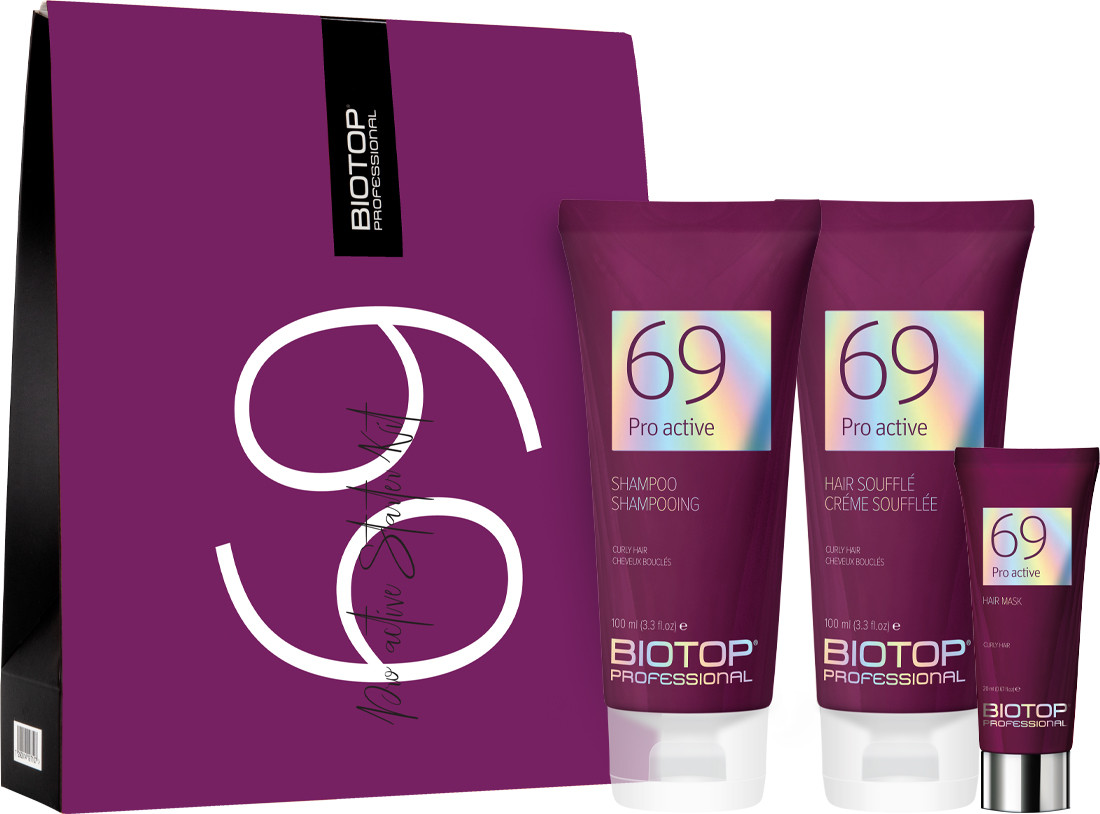 BIOTOP 69 Набор стартовый для волос Pro Active (100 мл/100 мл/10 мл) 