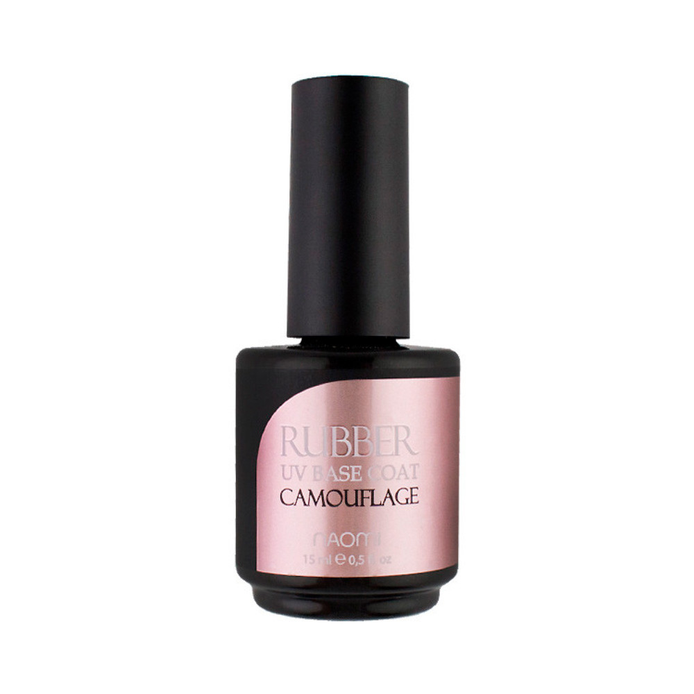 База під гель-лак Rubber Comouflage №19 Base Coat 15 мл Naomi  Фото 2 