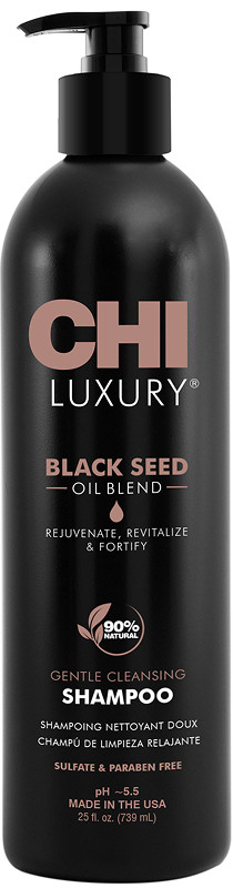 Шампунь деликатного очищения с маслом черного тмина Luxury Black Seed Oil CHI, 739 мл