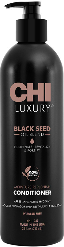 Зволожуючий кондиціонер з олією чорного кмину Luxury Black Seed Oil CHI, 739 мл