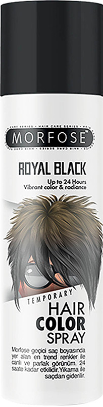Кольоровий спрей для волосся Royal Black Morfose, 150 мл