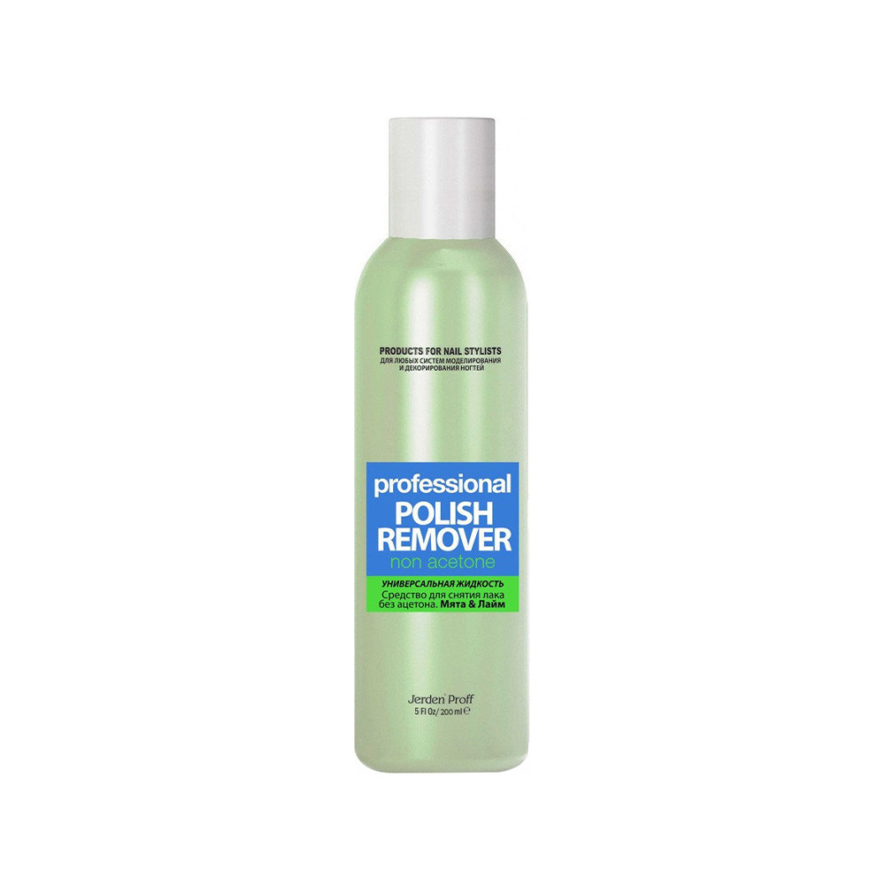 Засіб для зняття лаку Лайм і М'ята 200 мл (Gel Remover) JERDEN