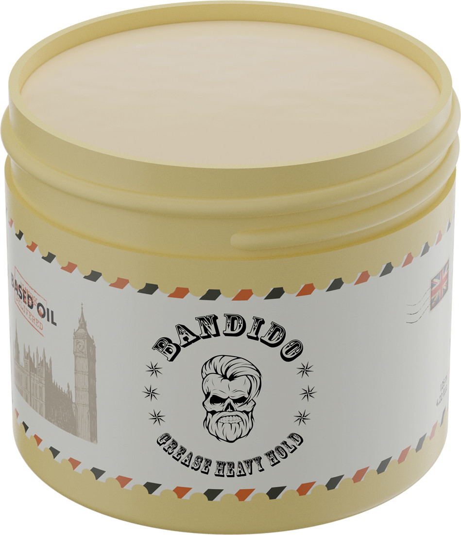 Помада для укладання волосся сильної фіксації Grease Heavy Hold Pomade Bandido, 125 мл на beauty-prof.com Фото 2 Помада для укладання волосся сильної фіксації Grease Heavy Hold Pomade Bandido, 125 мл Фото 2