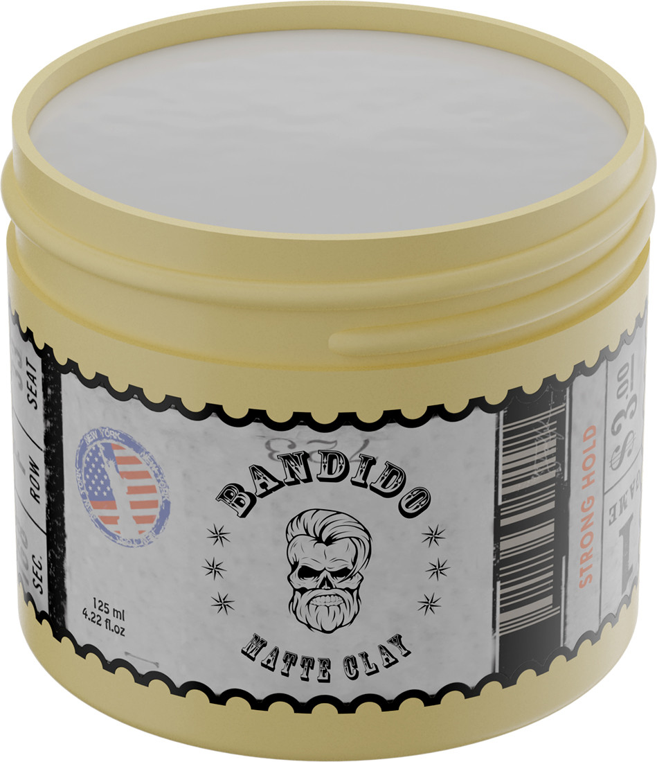 Помада матова для укладання волосся сильної фіксації Matte Clay Pomade Bandido, 125 мл на beauty-prof.com Фото 2 Помада матова для укладання волосся сильної фіксації Matte Clay Pomade Bandido, 125 мл Фото 2