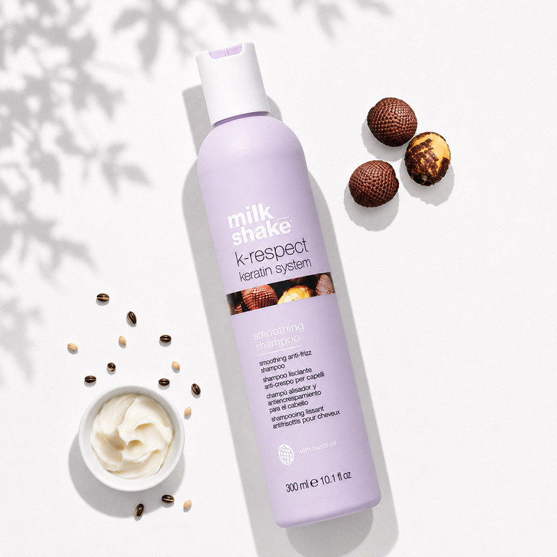 Шампунь для волос разглаживающий K-Respect Keratin System Milk Shake, 300 мл  Фото 2 