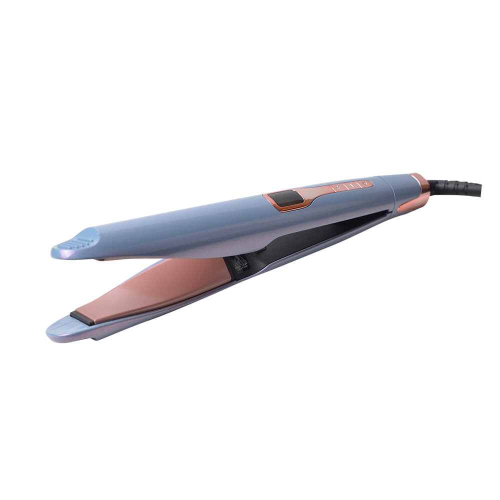 Плойка для накрутки і випрямлення волосся блакитна HAIR CURLER 2 в 1  Фото 2 