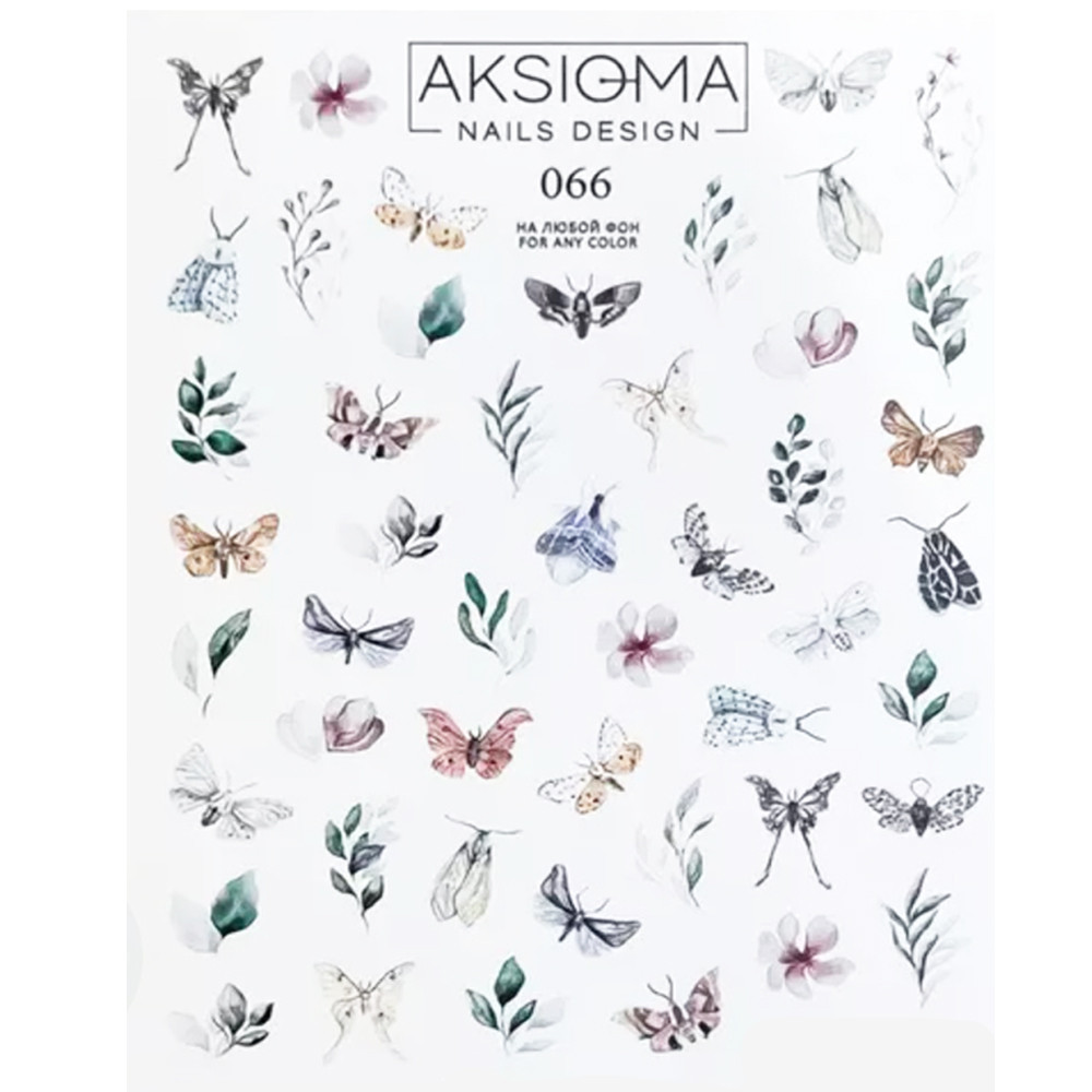 Слайдер-дизайн для нігтів 066 Aksioma