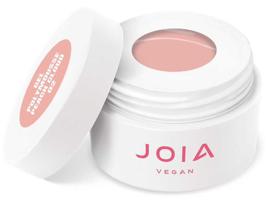 Мусовий акрігель Polymousse Gel 02 Peach Cloud JOIA vegan, 15 мл  Фото 2 