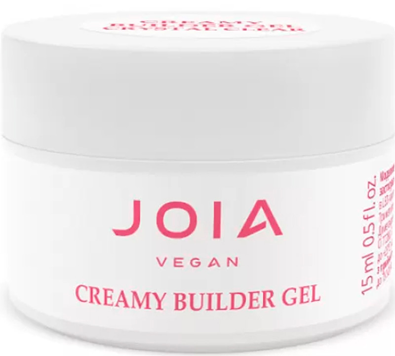 Моделюючий гель Creamy Builder Gel Crystal Clear JOIA vegan, 15 мл
